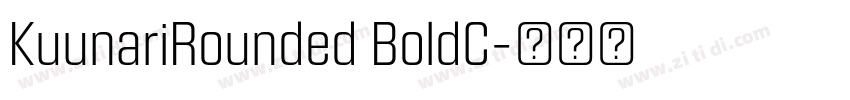KuunariRounded BoldC字体转换
